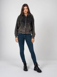 Diesel Bluza "Reggy" | A07099-0TEAK | Kobieta | Szary. Szare bluzy Diesel, s, bez wzorów, z bawełny, z kapturem. W wyprzedaży za 549.00 zł.