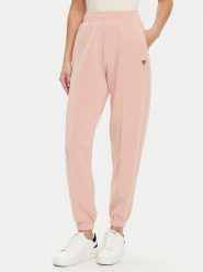 Guess Spodnie dresowe V5RB11 KCAY2 Różowy Regular Fit. Czerwone spodnie dresowe Guess, m, z aplikacjami, z dresówki. Za 249.99 zł.
