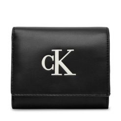 Portfel Calvin Klein. Czarne portfele Calvin Klein, bez wzorów. Za 249.99 zł.