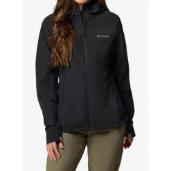 Kurtka damska Columbia Sweet As III Hooded Softshell. Czarne kurtki sportowe Columbia, bez wzorów, z softshellu, bez kaptura, trekkingowe. Za 414.69 zł.