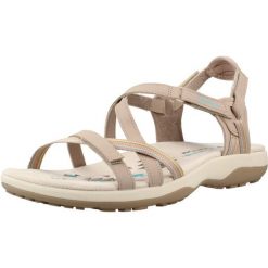 Sandały SKECHERS REGGAE SLIM SUN ARRAY Beżowy. Szare sandały Skechers, bez wzorów, z materiału, bez obcasa, bez zapięcia. Za 280.99 zł.