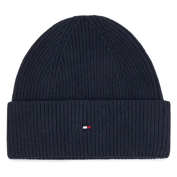 Czapka Tommy Hilfiger. Niebieskie czapki TOMMY HILFIGER, bez wzorów. Za 189.99 zł.