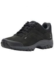 Haglöfs Skórzane buty turystyczne "Ridge" w kolorze czarnym rozmiar: 41 1/3. Czarne trekkingi Haglöfs, z gumy, outdoorowe. Za 435.87 zł.