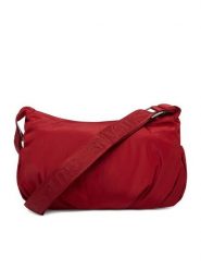 Guess Jeans Torebka CWBEO-GUESS-XC-003-09 Czerwony. Czerwone listonoszki Guess Jeans, z aplikacjami, z jeansu, bez dodatków. Za 199.99 zł.