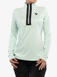 Bluza damska z zamkiem 1/2 Ziener Japra. Zielone bluzy Ziener, na jesień, xl, bez wzorów, z elastanu, bez kaptura. Za 179.99 zł.