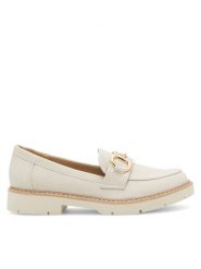 Clara Barson Lordsy EVELINNE WS5885-01 Écru. Lordsy Clara Barson, bez wzorów, ze skóry, bez obcasa, bez zapięcia. Za 129.99 zł.