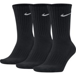 Sportowe skarpetki Nike 3-pak Crew SX4508. Czarne skarpety Nike, bez wzorów. W wyprzedaży za 59.90 zł.