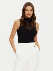 Marciano Guess Bluzka 5RGR20 5817Z Czarny Regular Fit. Czarne bluzki Marciano Guess, xl, z aplikacjami, z wiskozy, bez kołnierzyka, bez ramiączek. Za 279.99 zł.