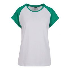 Koszulka damska Urban Classics Contrast Raglan. Białe bluzki Urban Classics, bez wzorów, bez kołnierzyka, bez ramiączek. Za 93.00 zł.