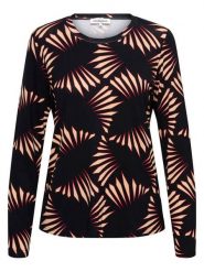 &Co Woman Koszulka "Venna" w kolorze czerwono-czarnym rozmiar: XXL. Czarne bluzki &Co Woman, xxl, bez wzorów, bez kołnierzyka, bez ramiączek. Za 173.99 zł.