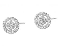Kolczyki srebrne z cyrkoniami - koła. Szare kolczyki Apart, z cyrkonią, srebrne. Za 99.00 zł.