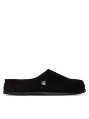 G-Star Raw Klapki LYLI-118913 Czarny. Czarne klapki G-Star, bez wzorów, ze skóry, bez obcasa. Za 239.99 zł.