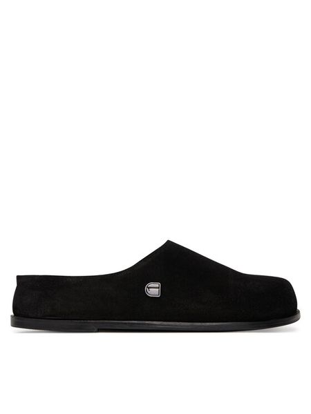G-Star Raw Klapki LYLI-118913 Czarny. Czarne klapki G-Star, bez wzorów, ze skóry, bez obcasa. Za 239.99 zł.