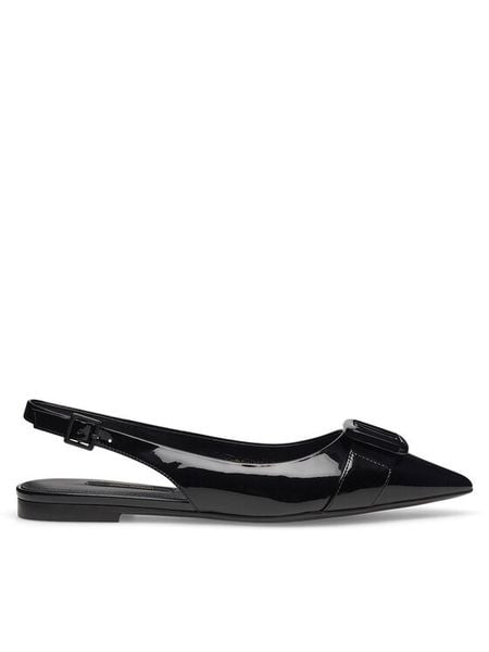 GINO ROSSI Baleriny AGORA-V1166-01-1 Czarny. Czarne baleriny Gino Rossi, bez wzorów, z lakierowanej skóry, bez obcasa. Za 239.99 zł.