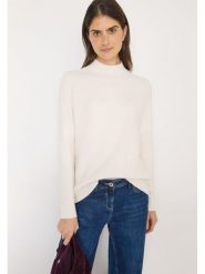 Cecil Sweter w kolorze kremowym rozmiar: S. Brązowe swetry Cecil, s, bez wzorów, z bawełny, bez ramiączek. Za 144.24 zł.