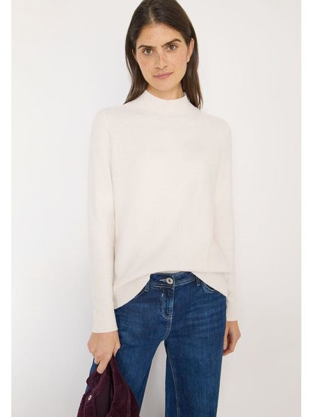 Cecil Sweter w kolorze kremowym rozmiar: S. Brązowe swetry Cecil, s, bez wzorów, z bawełny, bez ramiączek. Za 139.20 zł.