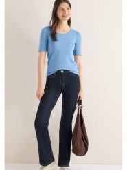 Cecil Koszulka w kolorze błękitnym rozmiar: XL. Niebieskie bluzki Cecil, xl, bez wzorów, z bawełny, bez kołnierzyka, bez ramiączek. Za 66.47 zł.