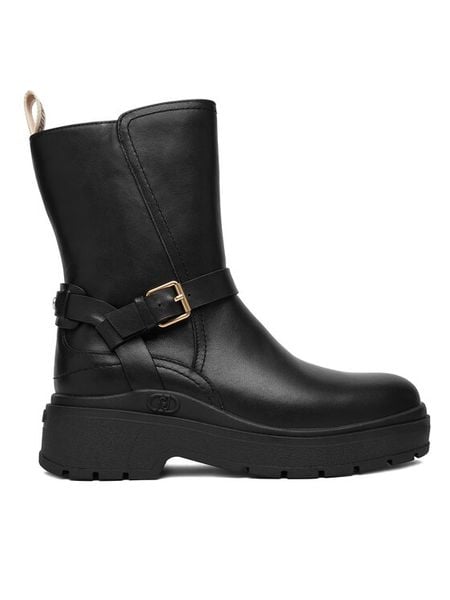 Liu Jo Botki Andrea 03 SF5097 P0102 Czarny. Czarne botki Liu Jo, bez wzorów, ze skóry, bez obcasa, na płaskiej podeszwie, bez zapięcia. Za 509.99 zł.