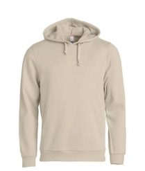 Clique Basic Hoody bluza z kapturem unisex light khaki. Zielone bluzy CLIQUE, xl, bez wzorów, z bawełny, z kapturem. Za 172.75 zł.
