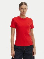 Tommy Hilfiger T-Shirt New Cody WW0WW40587 Pomarańczowy Slim Fit. Brązowe t-shirty TOMMY HILFIGER, s, bez wzorów, z bawełny, bez kołnierzyka, bez ramiączek. Za 209.99 zł.