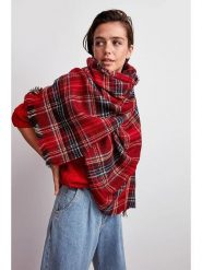 Trendyol Szal w kolorze czerwono-czarnym rozmiar: onesize. Czerwone szaliki Trendyol, bez wzorów, z materiału. Za 100.28 zł.