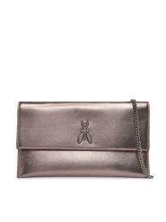 Patrizia Pepe Torebka CB5460/L041-S765 Srebrny. Szare torebki klasyczne Patrizia Pepe, bez wzorów, ze skóry, bez dodatków. Za 869.99 zł.