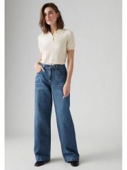 Levi's Dżinsy - Comfort fit - w kolorze granatowym rozmiar: W25/L35. Niebieskie jeansy Levi's®, l, z aplikacjami, z podwyższonym stanem. Za 268.55 zł.