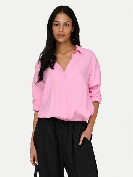 ONLY Koszula Zazima 15272523 Fioletowy Oversize. Fioletowe koszule Only, s, bez wzorów, bez kołnierzyka, bez ramiączek. Za 189.99 zł.