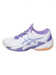 Asics Buty "Court FF 3" w kolorze biało-fioletowym do tenisa rozmiar: 41,5. Białe obuwie sportowe Asics, bez zapięcia, tenisowe. Za 390.92 zł.