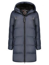 Geographical Norway Parka "Adrianna" w kolorze granatowym rozmiar: S. Niebieskie parki Geographical Norway, s, bez kaptura. Za 201.55 zł.