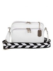 Anna Morellini Skórzana torebka "Erminia" w kolorze białym - 22 x 17 cm rozmiar: onesize. Białe torby na ramię Anna Morellini, bez wzorów, z materiału, na ramię, bez dodatków. Za 295.99 zł.