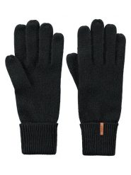 Barts Rękawiczki w kolorze czarnym rozmiar: 7. Czarne rękawiczki Barts, bez wzorów, prążkowane. Za 91.56 zł.