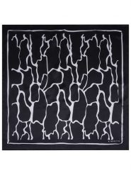 LUHTA Jedwabny szal "Nakolinna" w kolorze czarno-białym - 53 x 53 cm rozmiar: onesize. Białe szaliki Luhta, bez wzorów, z jedwabiu. Za 83.42 zł.