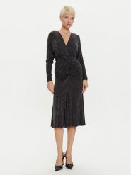 PINKO Sukienka koktajlowa 104455 A288 Czarny Slim Fit. Czarne sukienki Pinko, m, bez wzorów, z syntetyku, wizytowe, bez kołnierzyka, bez ramiączek. Za 2,079.00 zł.
