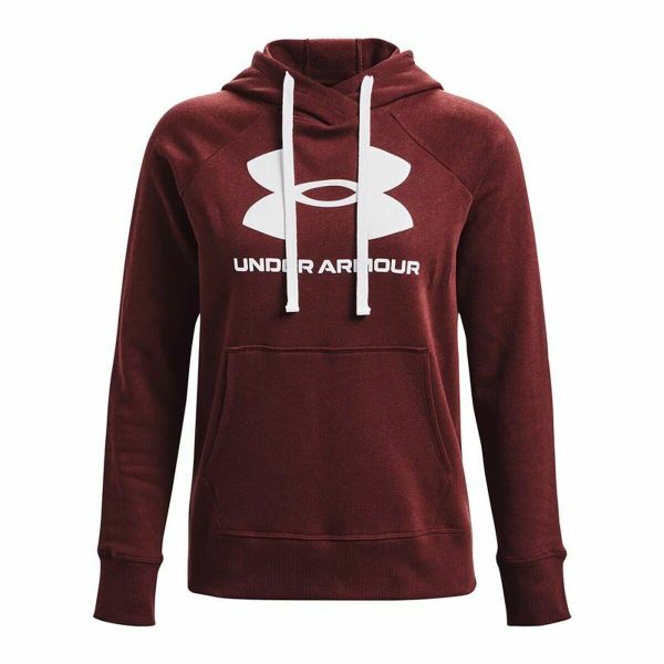 Bluza z kapturem Damska Rival Fleece. Białe bluzy Under Armour, s, bez wzorów, z kapturem. Za 281.50 zł.