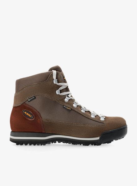 Buty trekkingowe damskie AKU Ultra Light Micro GTX. Brązowe trekkingi Aku, z gore-texu, przed kolano, trekkingowe. Za 898.00 zł.