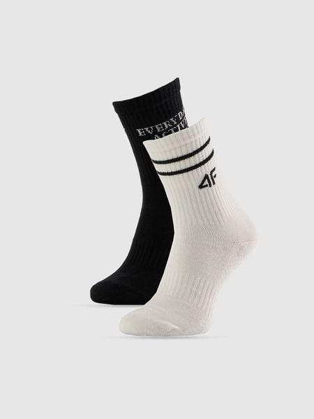 4F Skarpetki długie (2-pack) damskie - multikolor 39-42. Skarpety 4f, bez wzorów, prążkowane. Za 49.99 zł.