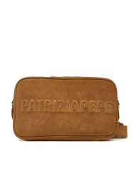 Patrizia Pepe Torebka 8B0254/L152-B768 Beżowy. Brązowe listonoszki Patrizia Pepe, bez wzorów, ze skóry, bez dodatków. Za 1,249.00 zł.