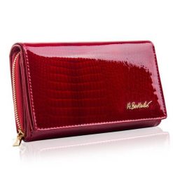 Portfel skórzany BETLEWSKI czerwony BPD-CR-513. Czerwone portfele Betlewski, bez wzorów, ze skóry. Za 159.00 zł.