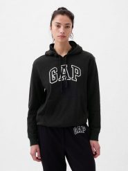 GAP Bluza w kolorze czarnym rozmiar: M. Czarne bluzy sportowe GAP, m, bez wzorów, z kapturem. Za 136.78 zł.