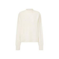 Damski sweter z okrągłym dekoltem Pepe Jeans Irma. Białe swetry Pepe Jeans, na zimę, bez wzorów, z jeansu, bez ramiączek. Za 344.35 zł.