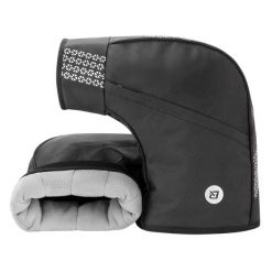 Ocieplacze rowerowe na ręce do kierownicy Rokcbros D80 z kieszeniami. Czarne rękawiczki ROCKBROS, bez wzorów, sportowe. Za 189.00 zł.