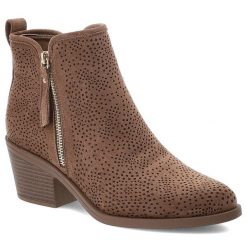 Brązowe Botki S.Barski Modne Obuwie Damskie W Stylu Boho. Brązowe botki S.BARSKI, na jesień, w ażurowe wzory, z syntetyku, bez obcasa, na obcasie, bez zapięcia. Za 169.99 zł.