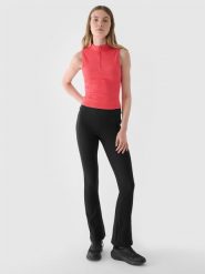 4F Legginsy dzianinowe damskie - czarne S. Czarne legginsy 4f, s, bez wzorów, z dzianiny, z podwyższonym stanem, długie. W wyprzedaży za 79.99 zł.