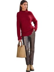 Heine Sweter w kolorze czerwonym rozmiar: 40. Czerwone swetry Heine, bez wzorów, z bawełny, bez ramiączek. Za 86.99 zł.