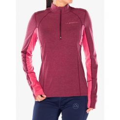 Bluza do biegania damska La Sportiva Swift Long Sleeve. Czerwone bluzy La Sportiva, bez wzorów, bez kaptura. Za 351.69 zł.