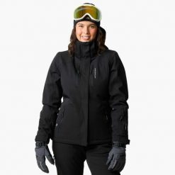 Kurtka narciarska Narciarstwo Damska Swedemount Cervinia Jacket W oddychająca. Czarne kurtki narciarskie SWEDEMOUNT, bez wzorów, bez kaptura, narciarskie. Za 599.99 zł.