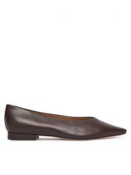 LAUREN RALPH LAUREN Baleriny Audri 802P18411005 Brązowy ciemny. Brązowe baleriny Lauren Ralph Lauren, bez wzorów, ze skóry, bez obcasa. Za 769.99 zł.