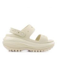 Crocs Sandały "Mega Crush" w kolorze beżowym na koturnie rozmiar: 39/40. Brązowe sandały Crocs, bez wzorów, z otwartym noskiem, bez obcasa, na koturnie, bez zapięcia. Za 241.56 zł.