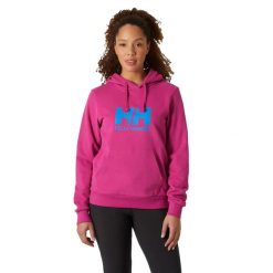 Bluza damska Helly Hansen HH Logo Hoodie 2.0. Czerwone bluzy Helly Hansen, l, bez wzorów, bez kaptura. W wyprzedaży za 321.70 zł.